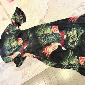 All saints size 0 wrap dress midi